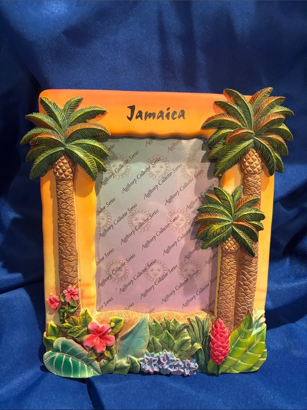 Jamaica Tropical Palm Photo Frame - Yellow